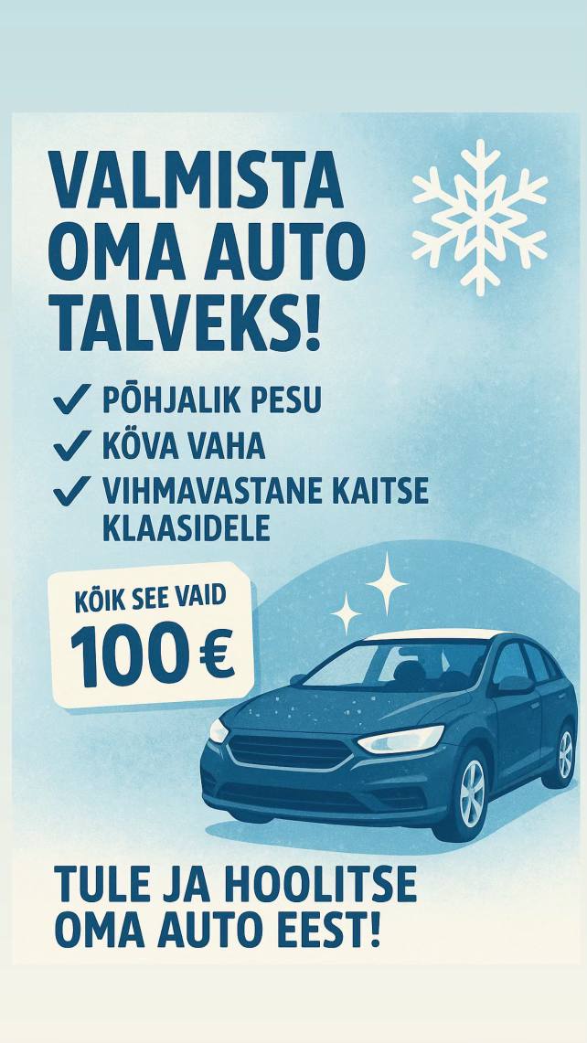 valmista oma auto talveks